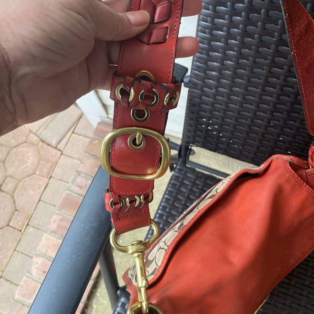 Coach Bleeker Signature Canvas and Leather Shoulder Bag